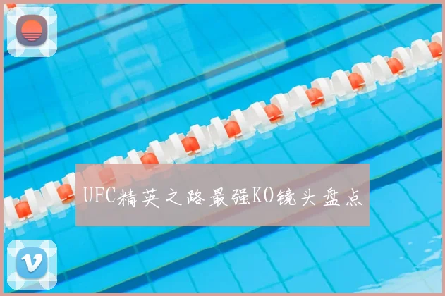 UFC精英之路最强KO镜头盘点